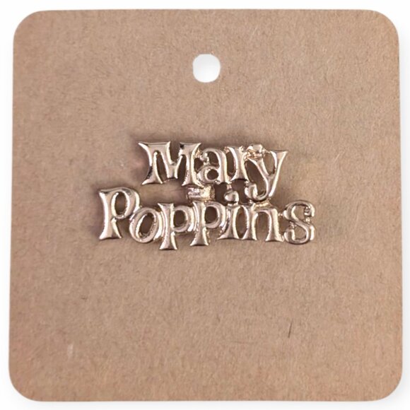 Mary Poppins Disney Pin: Gold-tone Logo